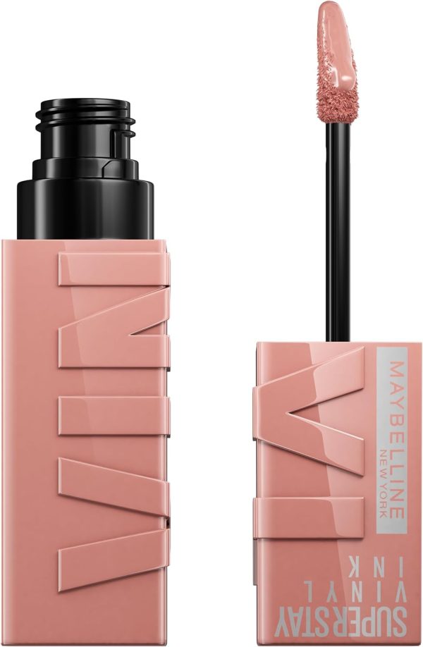 Maybelline Super Stay Vinyl Ink Longwear No-Budge Liquid Lipcolor, Highly Pigmented Color and Instant Shine, Captivated, Pink Lipstick, 0.14 fl oz, 1 Count