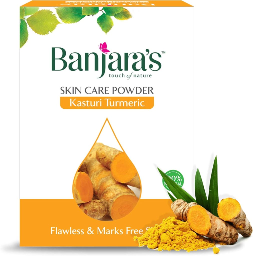 Banjara's Pam Herbals Kasturi Turmeric Natural Skin Care Powder (60g)