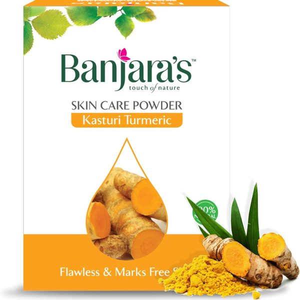 Banjara's Pam Herbals Kasturi Turmeric Natural Skin Care Powder (60g)