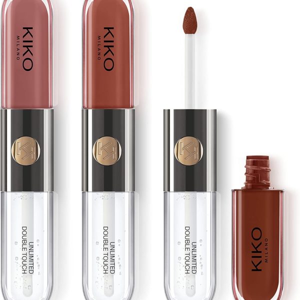 KIKO Milano Unlimited Double Touch Lipstick Kit | Lip Kit Containing 3 Two-Step Liquid Lipsticks