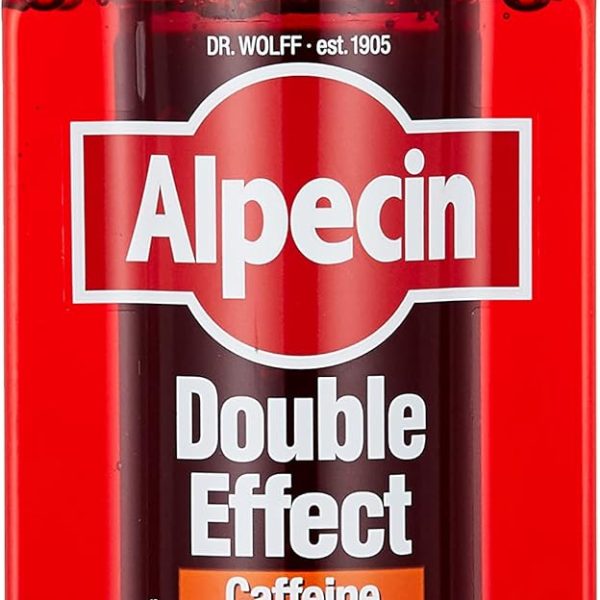 Alpecin Double Effect Caffeine Shampoo 1X 200Ml Anti Dandruff And Natural Hair Growth Shampoo Energizer For Strong Hair Hair Care For Men Made In Germany, Red