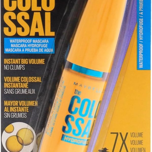 Maybelline Volum' Express The Colossal Waterproof Mascara, Volumizing, Glam Black