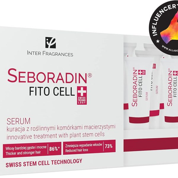 SEBORADIN FITO CELL Hair Serum for Stronger Hair 15 x 6 g Hair Loss and Regrowth Swiss Technology Stem Cells Phytocelltec Malus Domestica Hair & Scalp Treatment Hair Care & Hair Products