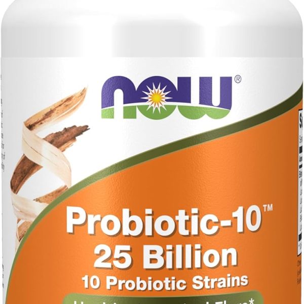 NOW Foods Probiotic-10 25 Billion Veg Capsules - 50 Capsules