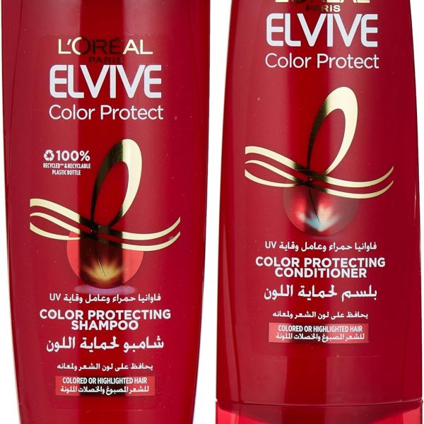 L’Oréal Paris Elvive Colour Protect For Coloured Hair, Shampoo 400 ml + Conditioner 360 ml