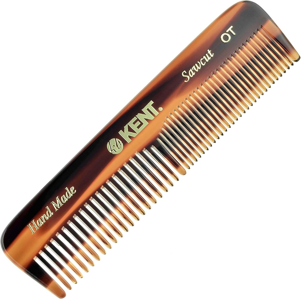 Kent Handmade Coarse and Fine Toothed Pocket Comb for Men, 11 cm, 1 Count (Pack of 1)