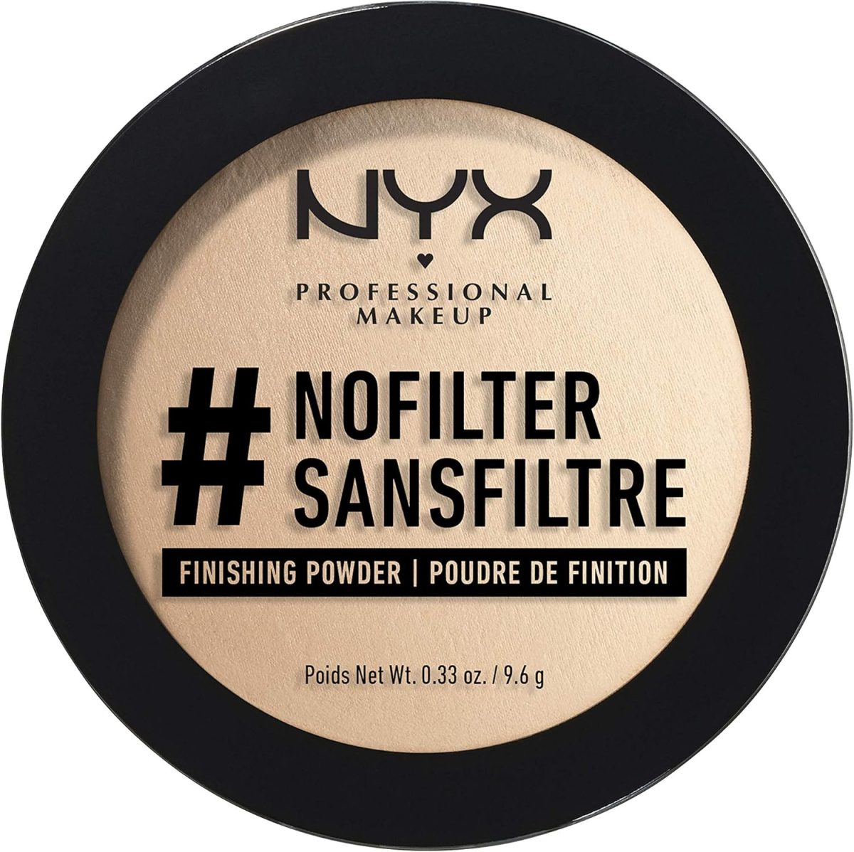 NYX PROFESSIONAL MAKEUP #NoFilter Finishing Powder, Pressed Setting Powder - Porcelain