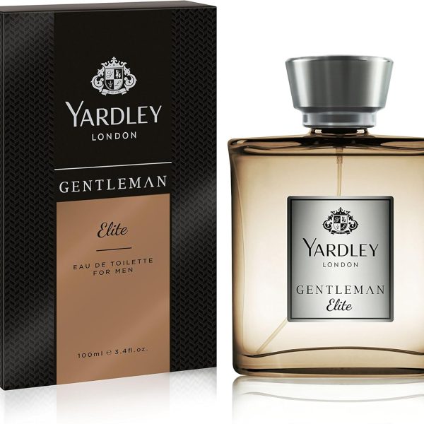 Yardley London Gentleman Elite Luxury Fragrance Eau De Parfum, Basil, Grapefruit, Sandalwood And Amber, 100 Ml