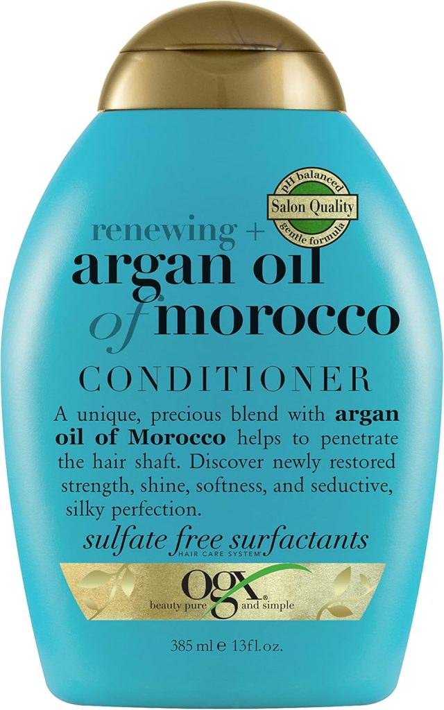 OGX, Conditioner, Renewing+ Argan Oil of Morocco, New Gentle and Ph Balanced Formula, 385ml