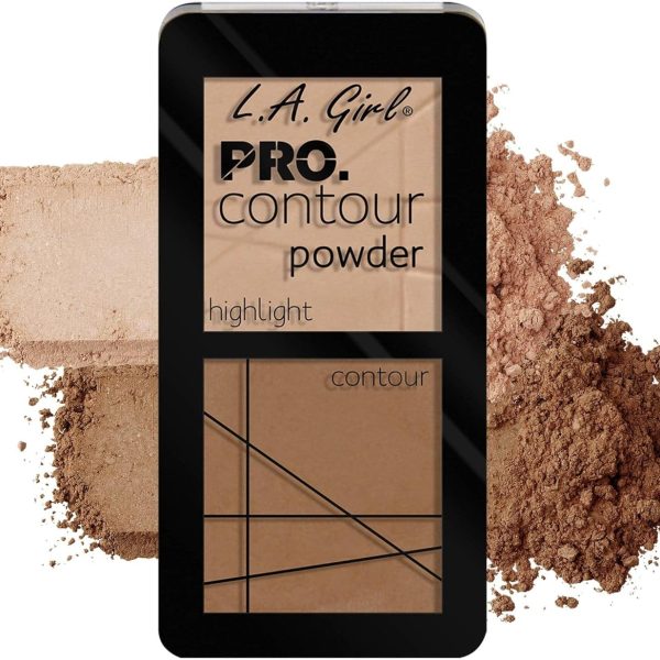 L.A. Girl LA Highlight Pro Contour Powder, Multicolor, 5.6g