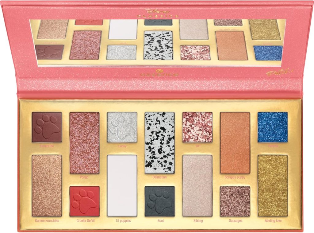 essence Disney Classics Patch Silky Eyeshadow Palette, No. 03 Dognapped!, Multicoloured, 14 Colours, Long-Lasting, Shimmering, Matte (16.8 g)