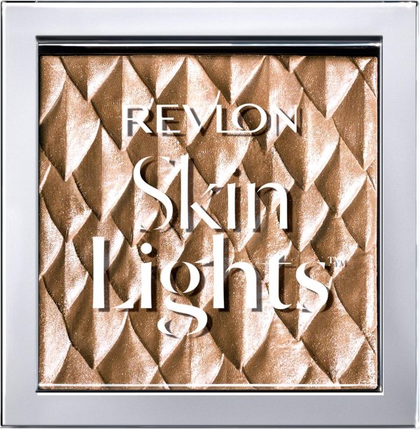 Revlon Highlighter Makeup, Skin Lights Prismatic Powder Face Makeup, Natural Glow, Shimmer Finish, 201 Daybrak Glimmer, 0.28 Oz