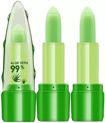 Wiffy Aloe Vera Lip Balm Moisturizing Lipstick Color Change Lipbalm pack of 2 aloevera