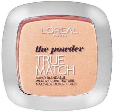 L'Oréal Paris Powder Foundation, Super-Blendable, With Hyaluronic Acid, Light Texture for a Flawless Finish, True Match Perfecting Powder, C1