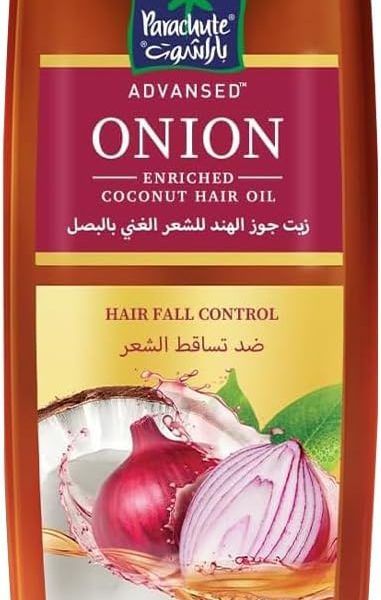 Parachute Advansed Onion Oil For Hair Growth, , Blend Of Onion & Coconut Oil, Controls Hairfall & Promotes Hair Growth, 300Ml, Red