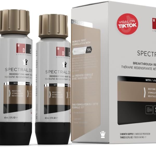 DS Laboratories Spectral.DNC-N Hair Serum - Hair Growth Serum, Hair Loss Treatments for Women & Men, Hair Thickening Products for Women, Scalp Treatment for Hair Growth for Men, Hair Growth Products