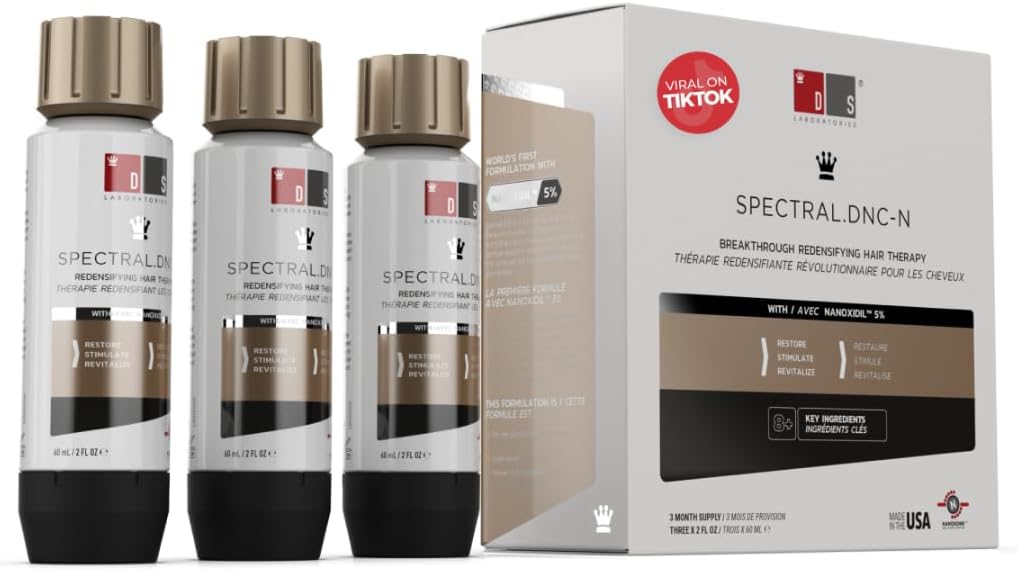 DS Laboratories Spectral.DNC-N Hair Serum - Hair Growth Serum, Hair Loss Treatments for Women & Men, Hair Thickening Products for Women, Scalp Treatment for Hair Growth for Men, Hair Growth Products