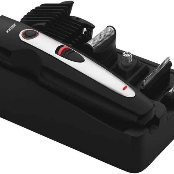 Sonashi SHC-1042 Rechargeable Hair Clipper w/ Fine Blade, High Speed Motor, Plastic Comb, Continuous Working, Portable, Cordless | Home Appliance