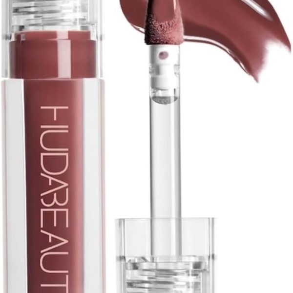 HUDA BEAUTY Faux Filler Shiny Non-Sticky Lip Gloss Posh - Deep Rose 0.13FL.OZ / 3.9ml