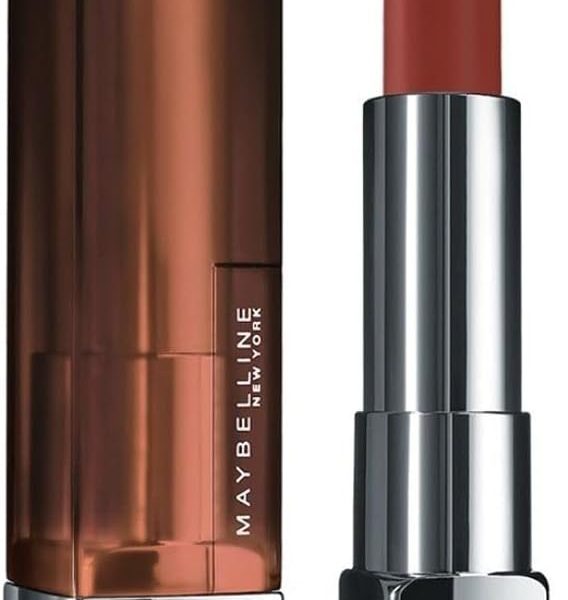 Maybelline New York Color Sensational Creamy Matte Lipstick, The Bricks- City Heat Collection, East Village Rose 5, 3.9g