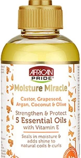 African Pride Moisture Miracle 5 Essential Oils, 4 oz (118ml)