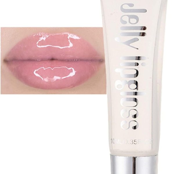 NALACAL Shimmer Hydrating Lip Gloss, Plumping Lip Gloss, Waterproof & Long Lasting Glossy Lip Gloss, Non-Sticky Shiny Lightening Lip Gloss, Moisturizing Juicy Lip Gloss for Woman (Clear)