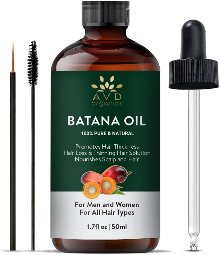 AVD Organics Batana Oil for Hair | 100% Pure & Natural batana oil for Hair, Skin moisturizer, Eyebrows | Ideal for Men & Women - 50ML