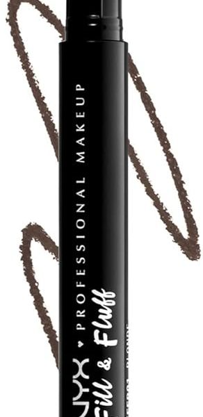 NYX PROFESSIONAL MAKEUP Fill & Fluff Eyebrow Pomade Pencil, Brunette 06