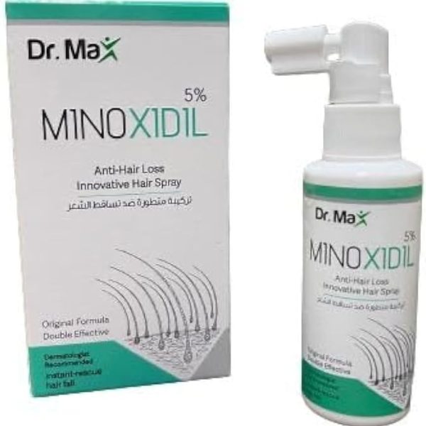 Dr Max Minoxidil 5% Anti-Hair Loss Innovative Hair Spray Instant Rescue Hair Fall