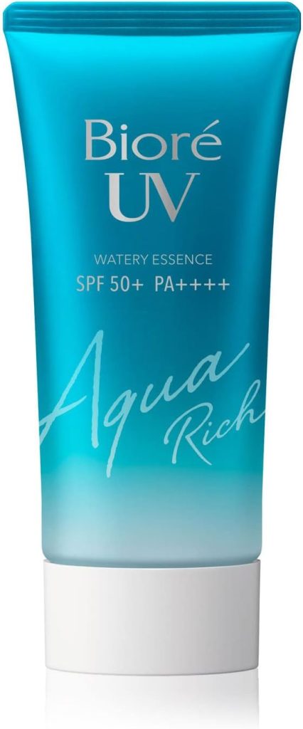 Biore Kao Japan Aqua Rich Watery Essence Sunblock Sunscreen Spf50 (Blue)