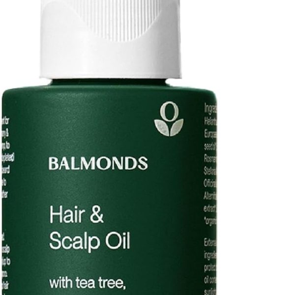 Balmonds Hair, Scalp & Beard Oil 50ml with Rosemary, Hemp & Tea Tree - Natural Conditioning Treatment for Dry, Itchy Scalps - Nourishes & Moisturizes