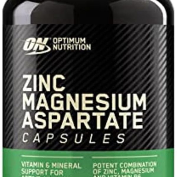 Optimum Nutrition (ON) ZMA Zinc for Immune Support, Muscle Recovery and Endurance Supplement for Men and Women, Zinc and Magnesium Supplement - 90 Capsules