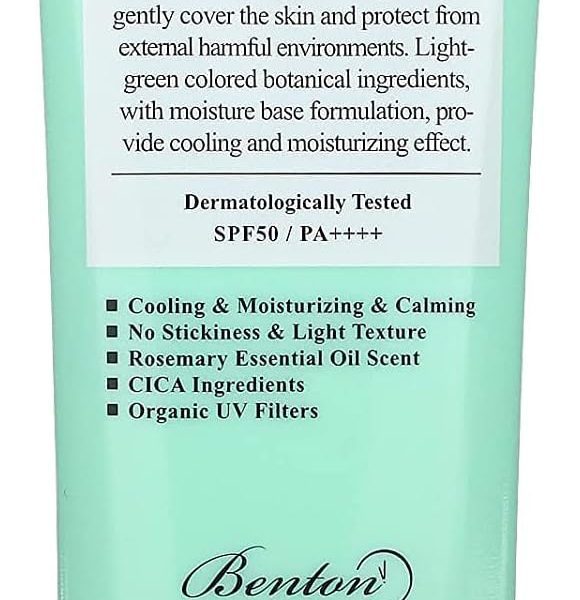 Benton Air Fit UV Defense Sun Cream 50ml, Light Green