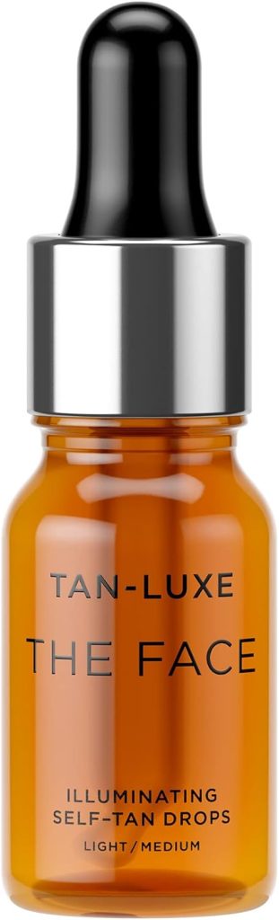 TAN-LUXE Tan Luxe THE FACE Self Tan Drops, Light/Medium (10 ml) Add Tanning Drops to Skin Care for Custom Face Tan, Cruelty Free & Vegan