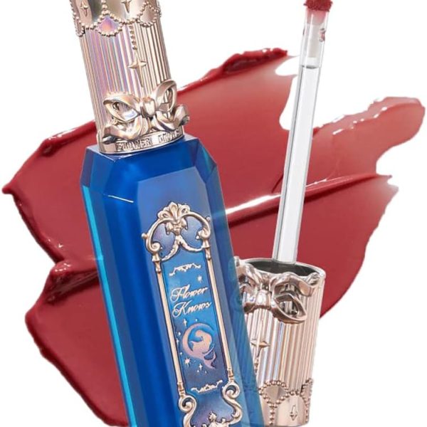 Flower Knows Moonlight Mermaid Series Jewelry Lip Gloss (GE08 Blood Moon Illusion, 3.5ml)