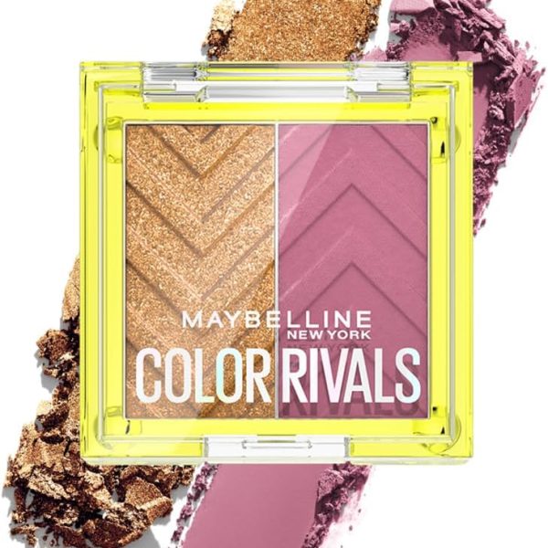 Maybelline New York, Color Rivals Eyeshadow Duo - WATERPROOF (Assertive & Coy)