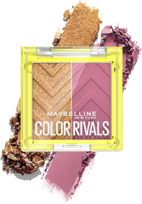 Maybelline New York, Color Rivals Eyeshadow Duo - WATERPROOF (Assertive & Coy)