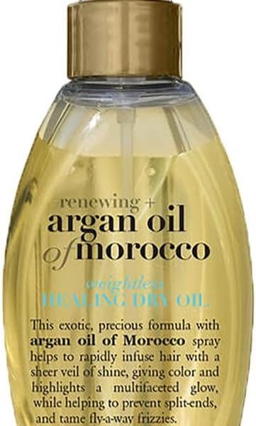 ogx Hair Oil, Renewing+ Argan Oil Of Morocco, Weightless Reviving Dry Oil, Spray, 118ml