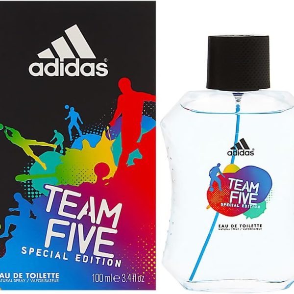 Team Five Special Edition By Adidas For Men - Eau De Toilette, 100 Ml