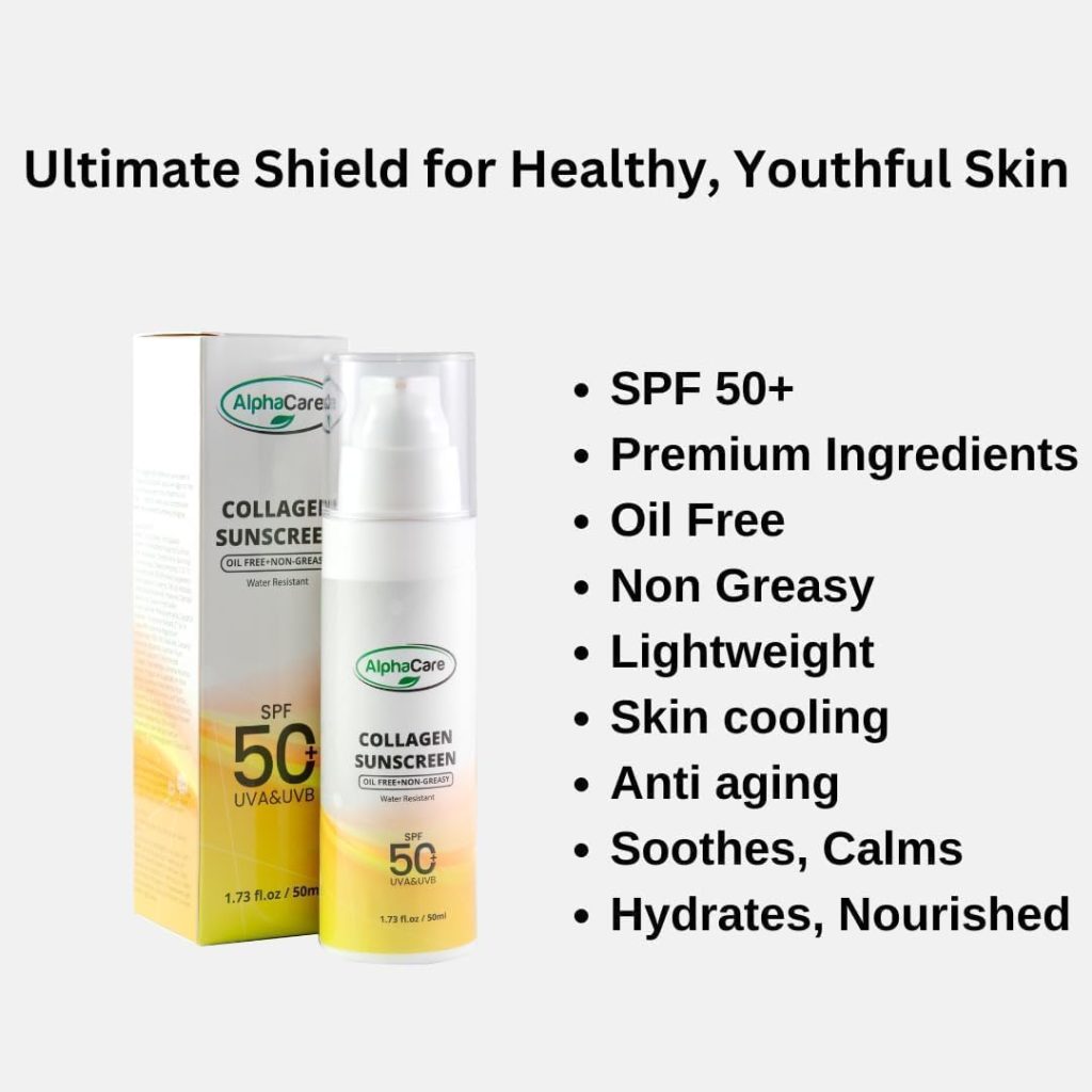 AlphaCare All Skin Types Face & Body Sunscreen SPF 50 for Men & Women 50ml | Sunscreen SPF 50 | Sunscreen for Men & Women | Sunscreen for Face & Body | Sunscreen for All Skin Types | SPF 50 Sunscreen