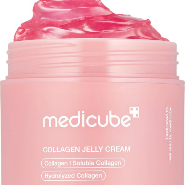 medicube Collagen Jelly Cream- Niacinamide & Freeze-Dried Hydrolyzed Collagen - Boosts skin's barrier hydration and gives 24h Glow & Lifted Look - Korean skincare (1.69 Fl Oz (Pack of 1))