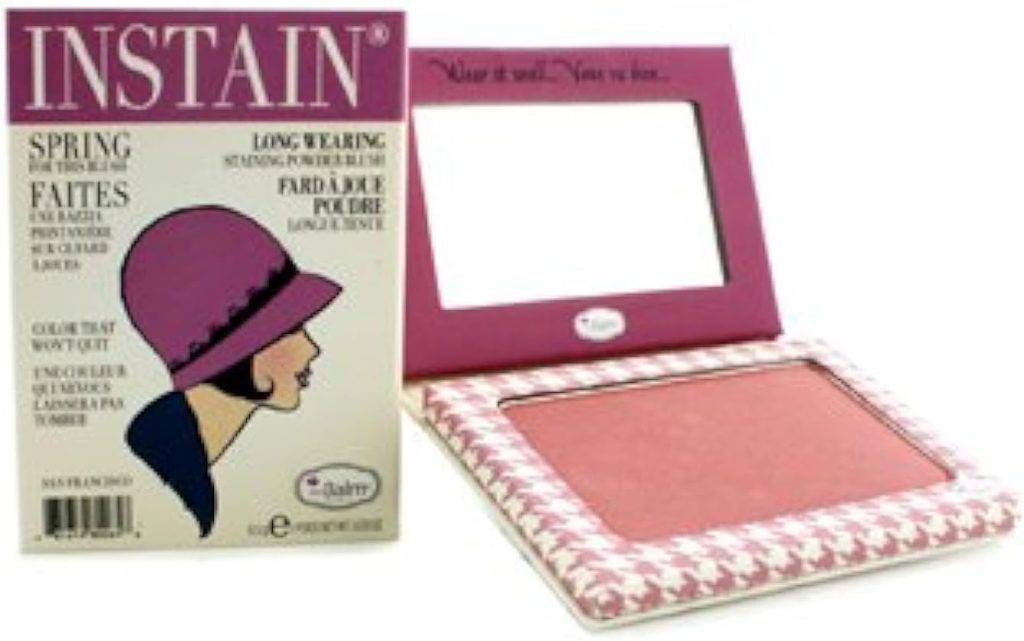 theBalm Instain Long-Wearing Powder Staining Blush - Houndstooth, 0.23 oz