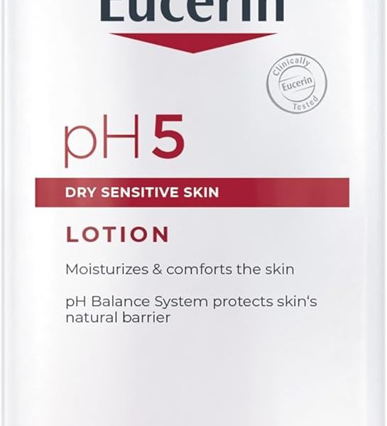 Eucerin pH5 Body Lotion with Dexpanthenol and Hyaluronic Acid, Intensive Moisturize & Quickly Absorbs, Suitable for Daily Moisture on Allergy-Prone Skin & Dry Sensitive Skin, 400ml