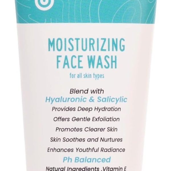 Mivaa Face Wash with 2% Salicylic Acid & Hyaluronic Acid for Acne Control, Oily Skin, Deep Cleansing, Exfoliation, Hydrating, Moisturizing, Daily Use, Men & Women 100ml