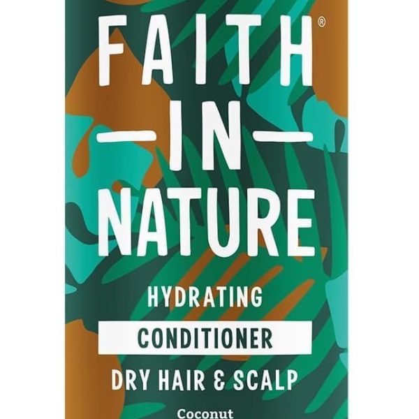 Faith in Nature | 400 ml | Hydrating Conditioner | Coconut for Dry Hair & Scalp | 99.5% Natural Origin | With Organic Rosemary, Nettle & Chamomile | Vegan & Cruelty-Free