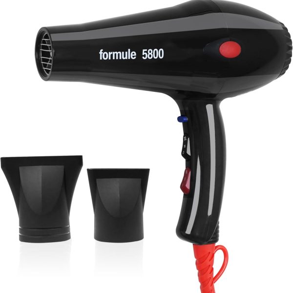 MEISHIDA Powerful Professional Hair Dryer - Ideal for Personal and Salon Use - The Ultimate Blow Dryer (Black)