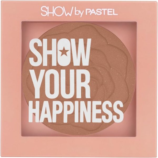 Pastel | Blush powder for face | Show Your Happiness Blush | Lightweight, Smooth, Blendable, Long-lasting - 208 (Cool)