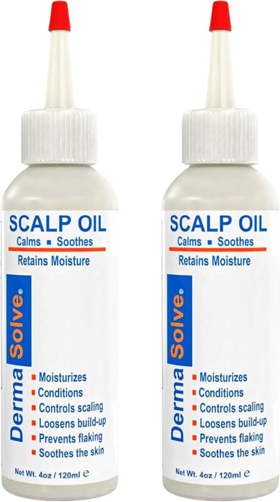 Dermasolve Psoriasis & Dandruff Oil, Dermatologist Approved for Flaky Scalp Relief