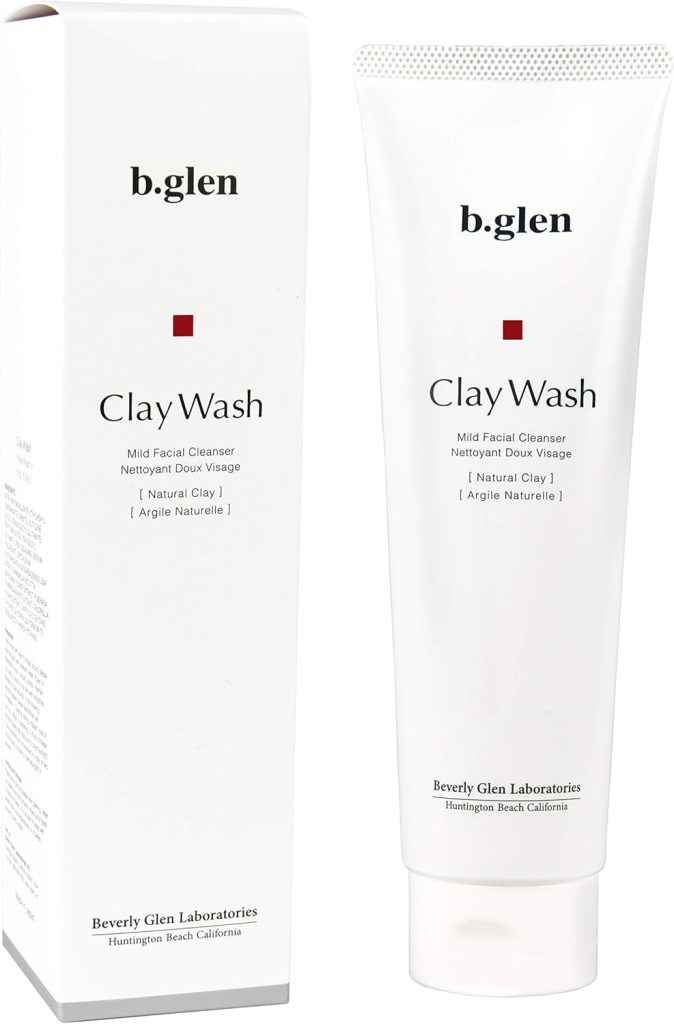 ビーグレン b.glen Clay Wash - Non-Foaming Face Wash for Men & Women from Japan with Hyaluronic Acid - Bentonite Clay - Helps for Dry Skin, Acne, Blackhead, Clogged Pores | Get Smooth, Moisturized Skin