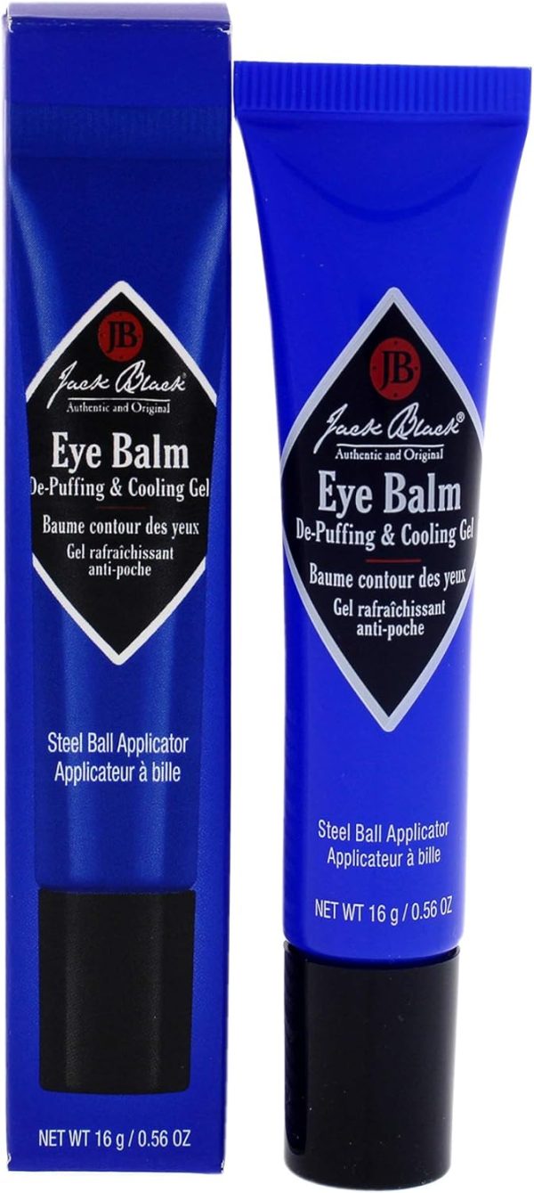 Jack Black Eye Balm De-Puffing & Cooling Gel, 16 g